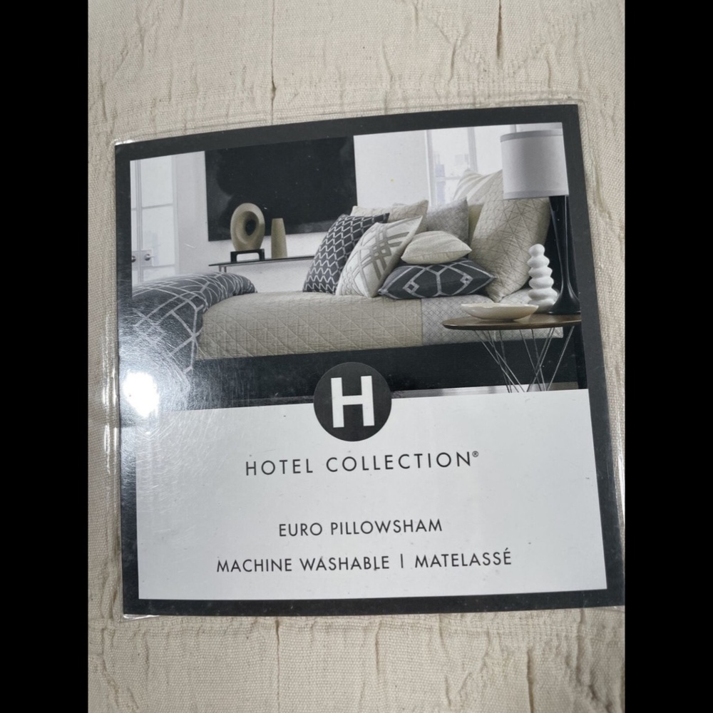 NIB Hotel Collection Modern Airbrush Geo‎ Euro Sham - Picture 7 of 9